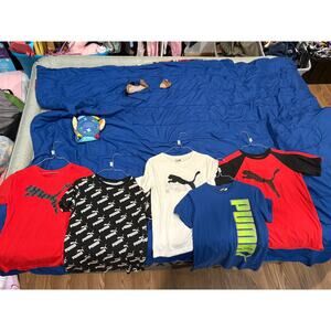 Puma Boys Shirt Bundle Size Large 14/16 Athletic Tees Lot of 5